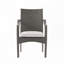 Chaise empilable d'extérieur en rotin PE avec structure en fer