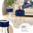 Round Pleated Velvet Ottoman with Storage-1534620954-1534620950