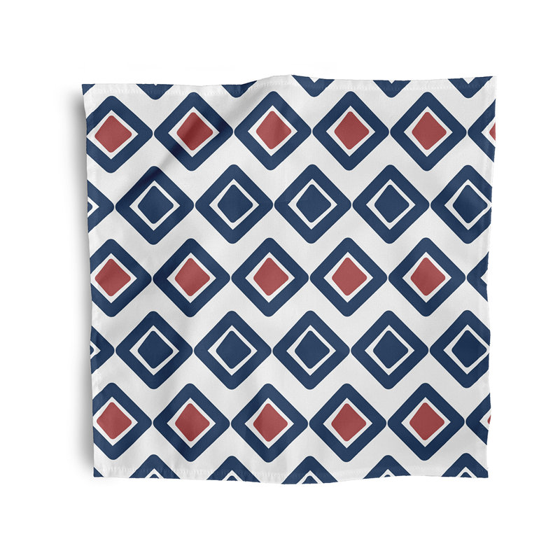 Zarina Diamond Jive  Napkins, Blue