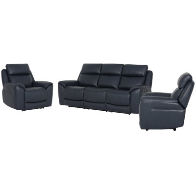 Power Reclining Sofa And Two Recliners