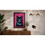 Alert Black Cat Modern - Framed Print-1893851599-1893851596