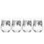 Mikasa Windsor Rose Stemless Wine Glass Set of 4