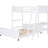 White Twin Over Full Bunk Bed With Desk - Board For Stability In Space Bedroom Option-597758827