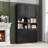 Costway 75" Bathroom Storage Cabinet With 4 Doors & 2 Open Compartments Freestanding-288708291
