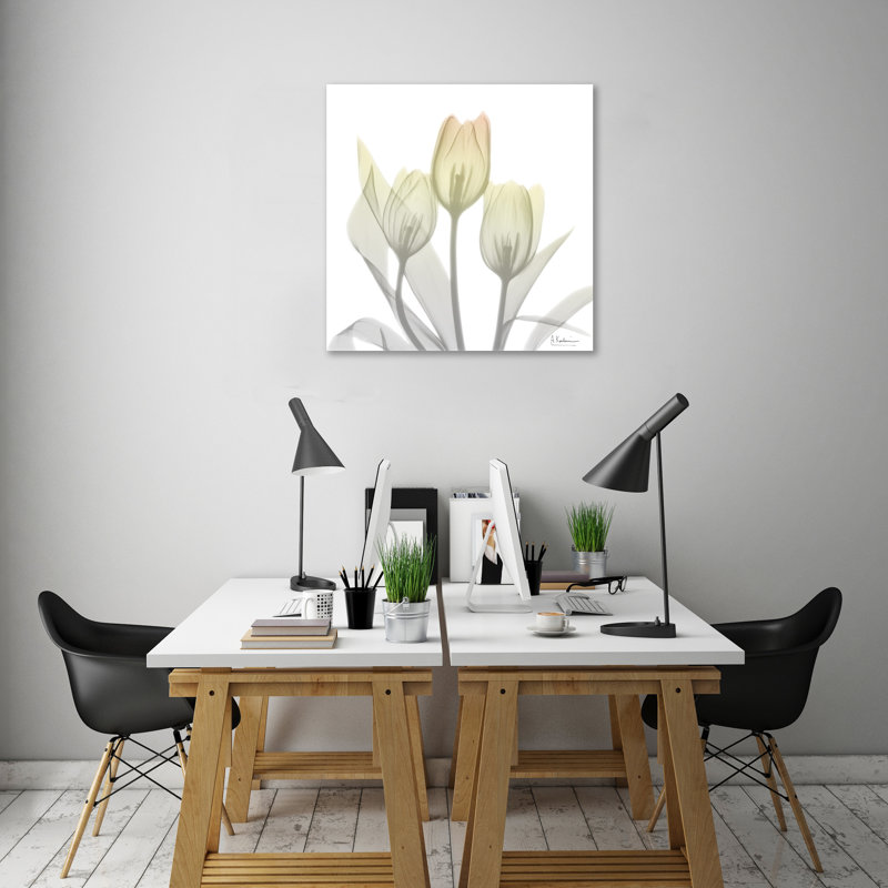 « sunday matin tulipes two », reproduction d’impression sur toile tendue, H 12 po x l 12 po