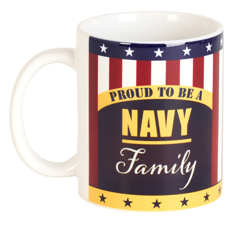 Tasse à café en céramique, Fier famille de la marine