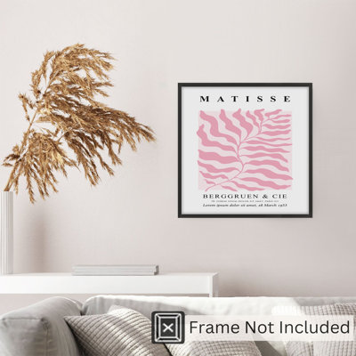 Botanical Matisse Plant Crunchberry Mid-Century Modern Unframed Art Print