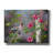 'Hummingbird with Flowers' by Sarah Davis, Canvas Wall Art-1448380079
