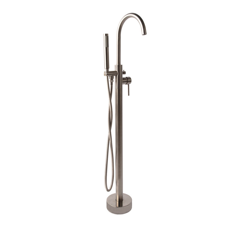 Cigno Tub Filler with Diverter, Brushed Nickel
