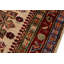 Tapis oriental ivoire / rouge en laine noué à la main 2 pi x 2 pi 11 po Lovorko
