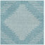 Tapis rayé en polypropylène tissé à la machine intérieur / extérieur gris / bleu-400190680