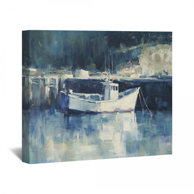 Bateau sur toile tendue - décoration murale maritime