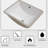 21"X14"  Ceramic Rectangular Undermount Bathroom Sink With Overflow