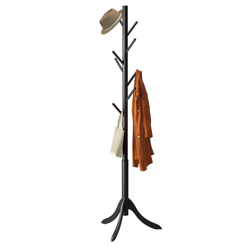 Bamboo Coat Rack, Black