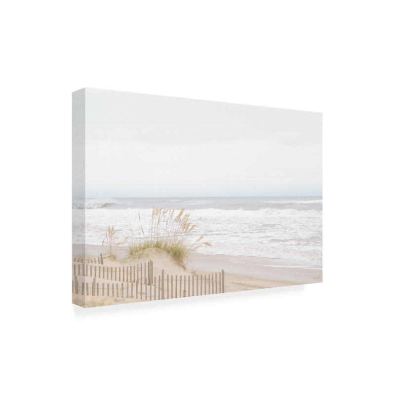 «Ennassim Chalk Beach Walk» par Life BeautifuLEE, reproduction sur toile tendue, H 30 po x l 47 po x P 2 po