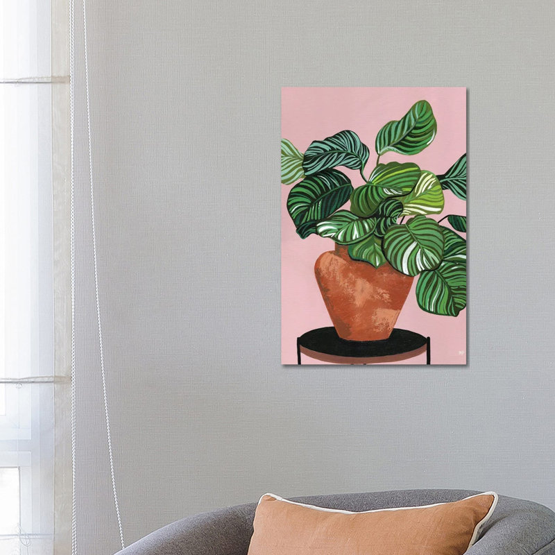 Calatheas by Bria Nicole - Print on Canvas, 66.04 cm H x 45.72 cm W x 3.175 cm D, Wrapped Canvas