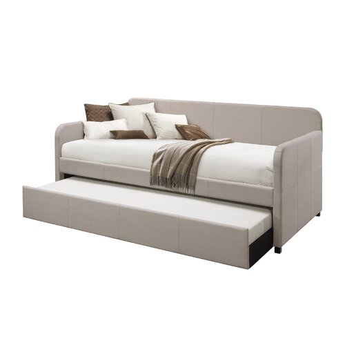 Wade Logan® Aysun Upholstered Daybed with Trundle & Reviews | Wayfair