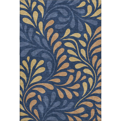 Premium Machine Washable Mayfield AMF2411 Floral Rug