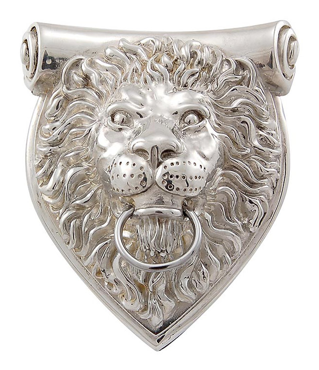 Sforza Door Knocker, Polished Nickel