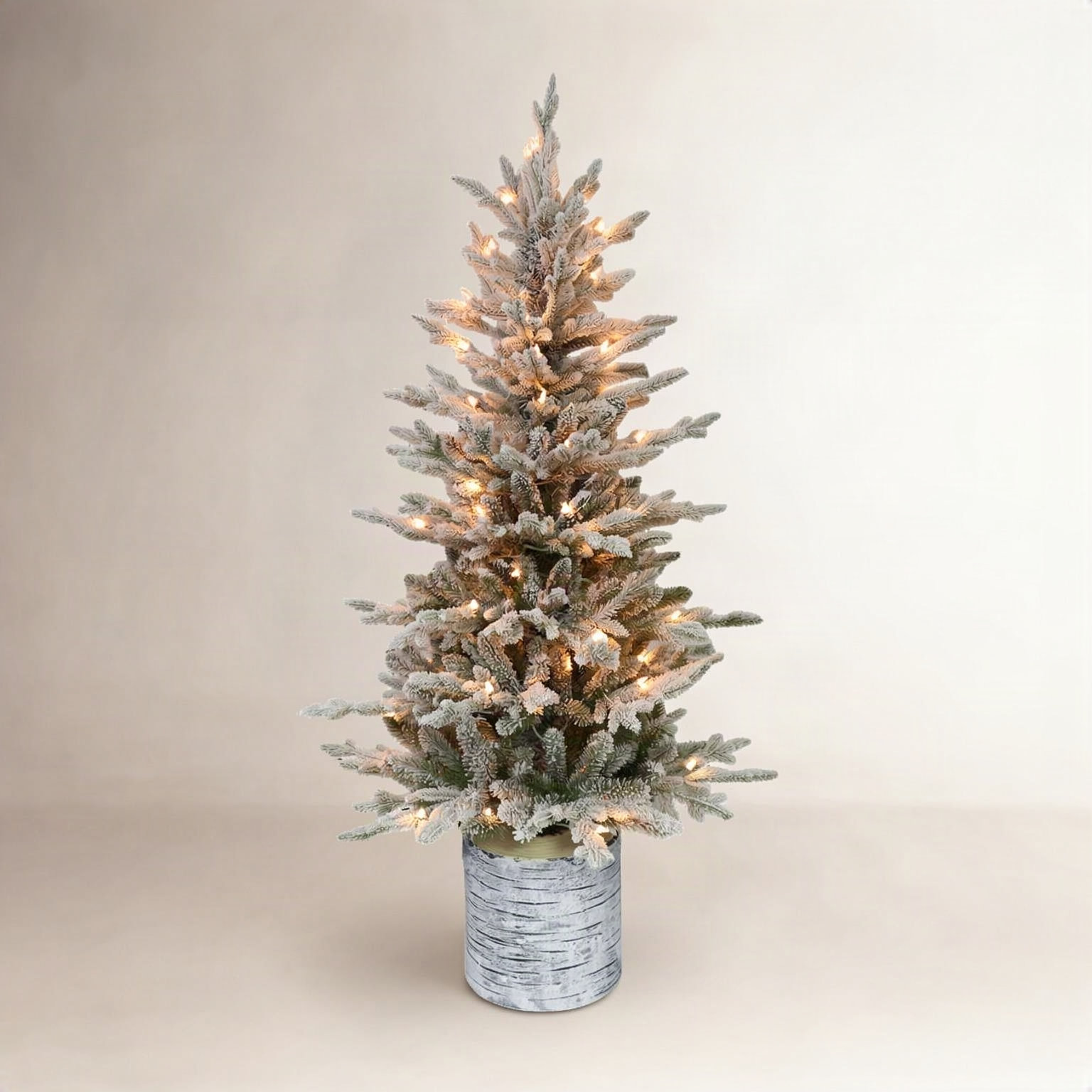 54' Lighted Artificial Fir Christmas Tree