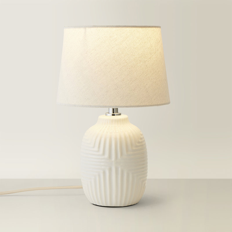 Harrison Ceramic Table Lamp, 28.5cm H x 18cm W x 18cm D
