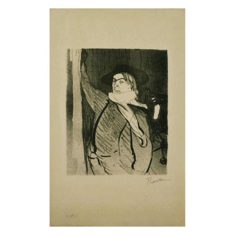 «Aristide Bruant» par Henri de Toulouse-Lautrec - estampe numérique, H 28 po x l 22 po