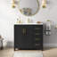 Ensemble de meuble-lavabo à simple cuve Sirois Eclipse-893566473-893566474