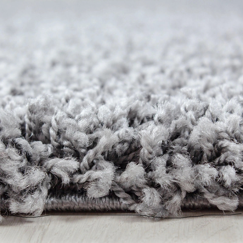 Solid Colour Shag Area Rug, Rectangle 120 x 170 cm