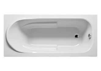 x Soaking Acrylic Bathtub, 75cm H x 165cm L x 85cm D