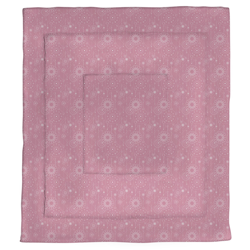 Édredon simple réversible Katelyn Elizabeth Astrology, Édredon très grand, Rose
