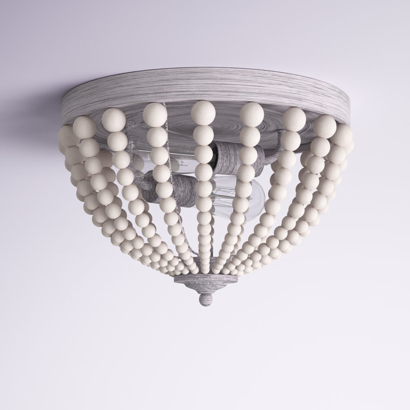 Zahara Wood Flush Mount