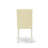5 Piece Dining Set Includes a Round Dining Room Table with Pedestal and 4 White Faux Leather Upholstered Parson Chairs, 42x42 Inch, Linen White-1289280043-1289280042-1222778961