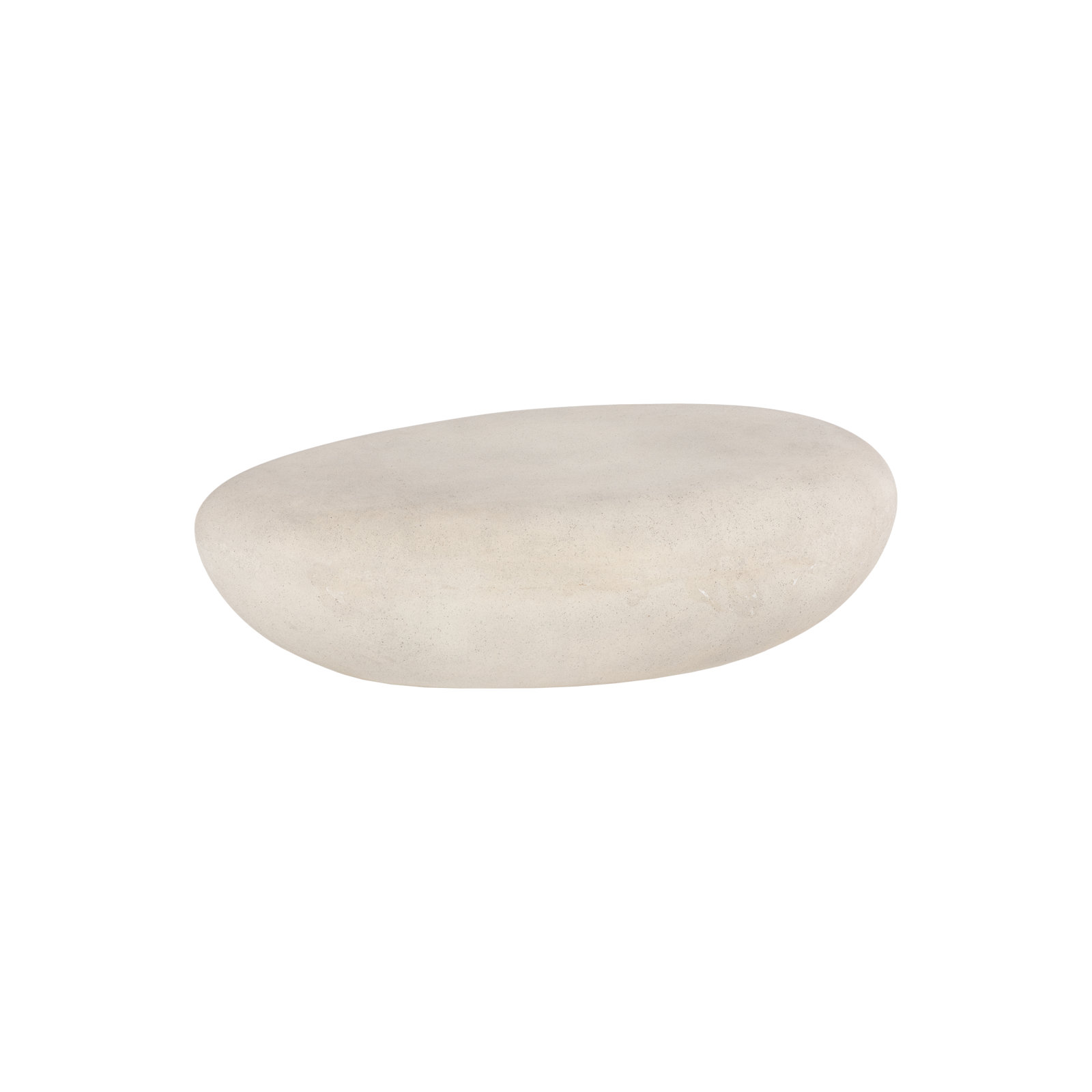 River Stone Solid Coffee Table, 16" H x 54" L x 34" W, Roman Stone