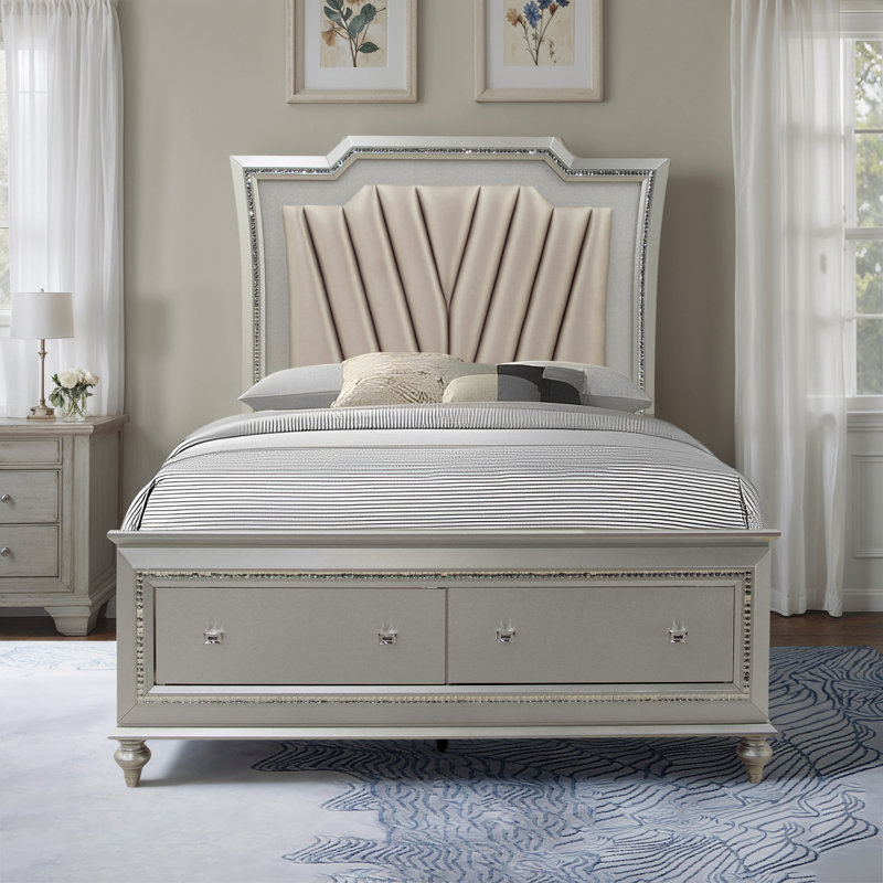 Lit plateforme avec rangement Coronet, Grand