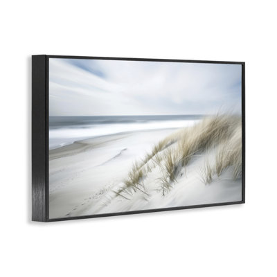 Beach Grass Landscape Framed Giclee Art, design by Lazar Studio