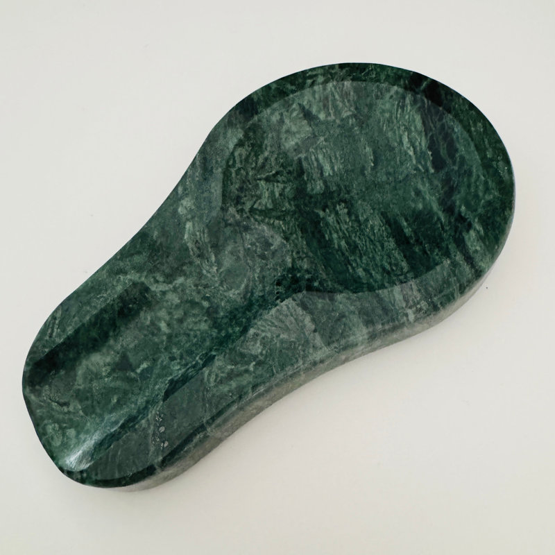Kitchen Green Marble Spoon Rest | Natural Stone