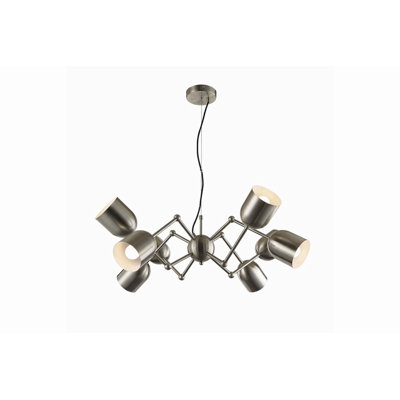 Slemp 8 - Light Satin Nickel Unique/Statement Pendant
