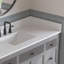 Éclaboussure latérale en pierre reconstituée blanche 21,25 po x 4 po Carrara