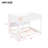 White Queen Over Bunk Bed - Stable With Storage & Socket Ports And Storage, Size-551912272
