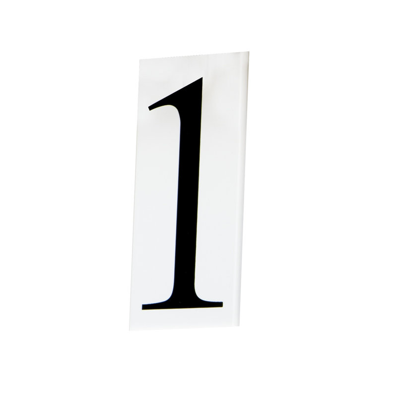 Maxim White Acrylic House Number Tile