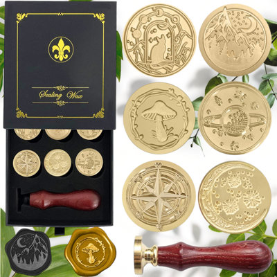 Vast Universe Wax Seal Stamp Set - 6 Copper Seals