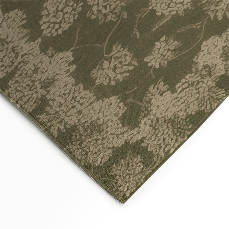Tapis d'intérieur et d'extérieur brun Botanical, Rectangulaire 3 pi x 5 pi