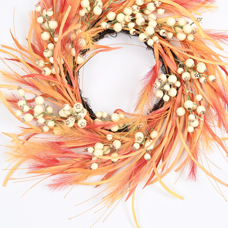 Couronne artificielle 24 po Boho Pampas