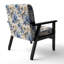 Chaise d'appoint florale Cobalt-6885793
