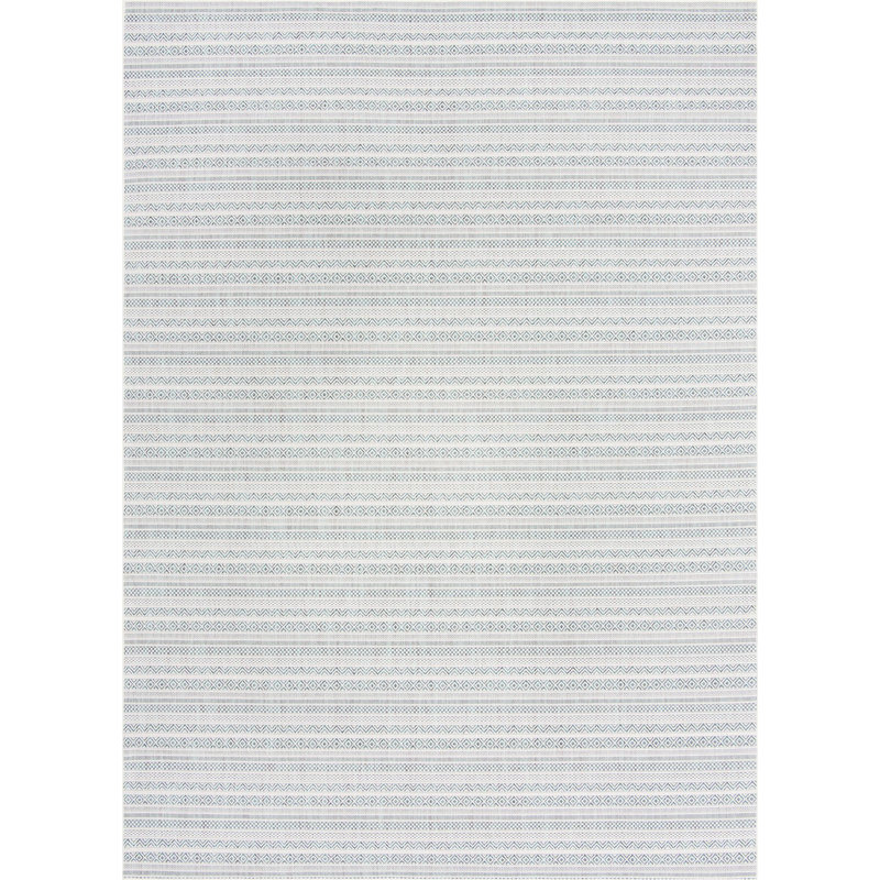 Tapis d'extérieur scintillant bleu clair, Rectangle de 10 pi x 14 pi