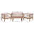 Sabrina 4 Piece Teak Conversation Set