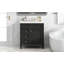Meuble-lavabo simple 30 po avec lavabo supérieur, 2 tiroirs et tiroir escamotable-655350029