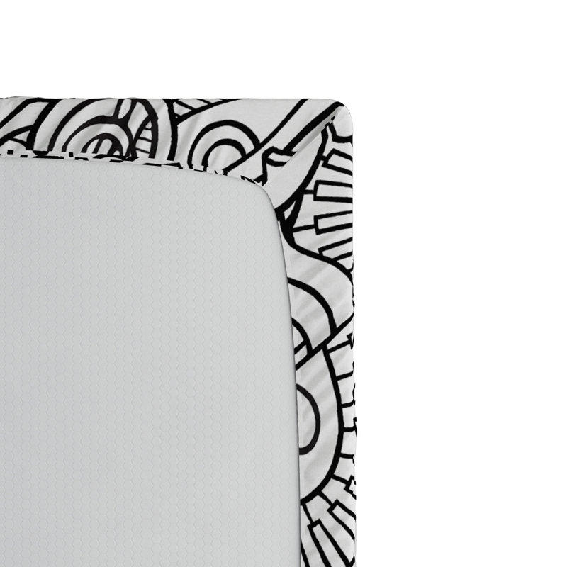 Microfiber Patterned Fitted Sheet, Full Fitted Sheet