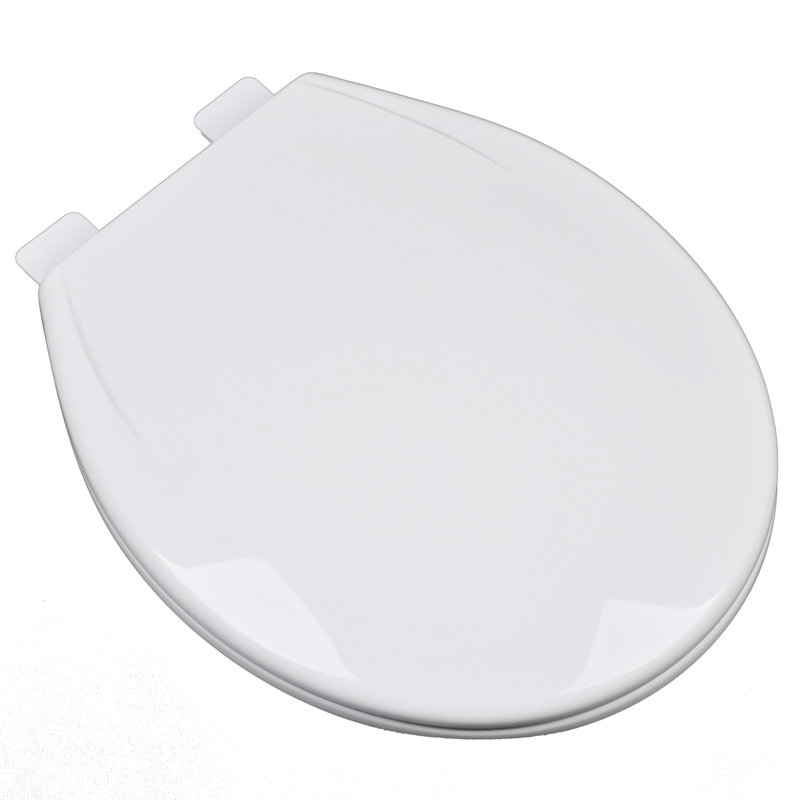 Round Toilet Seat and Lid, Cotton White (Bright White)