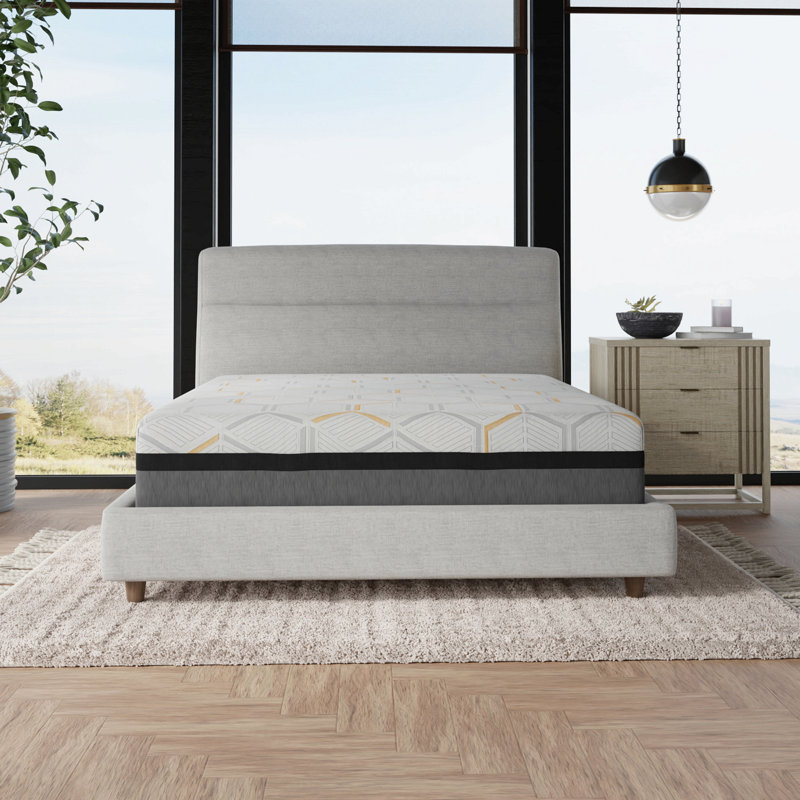 14" Hybrid Copper Gel Cooling Memory Foam Mattress With Edge Support And Air Ridge Foam, Full 